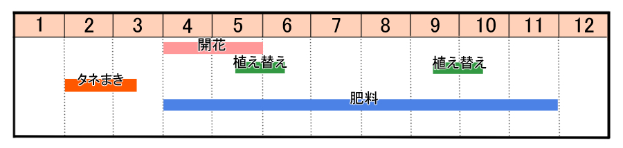 栽培カレンダー