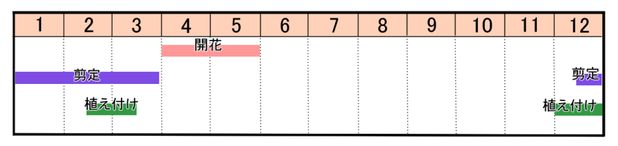 栽培カレンダー