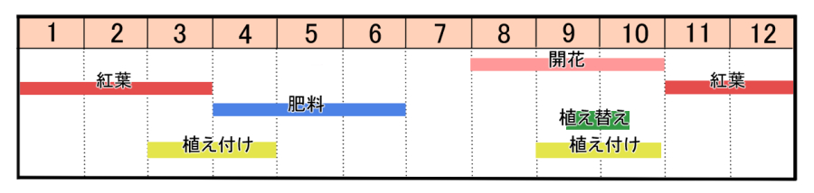 栽培カレンダー