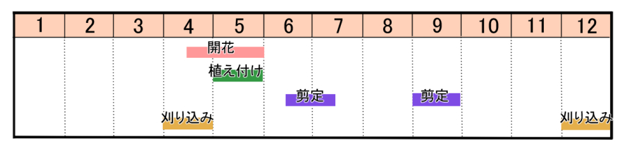 栽培カレンダー