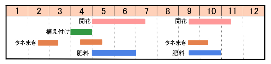 栽培カレンダー