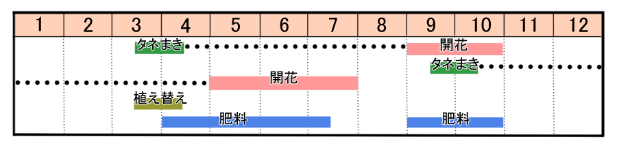 栽培カレンダー