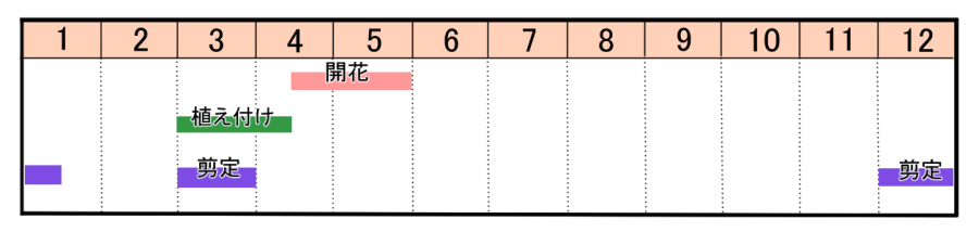栽培カレンダー