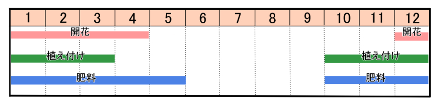 栽培カレンダー