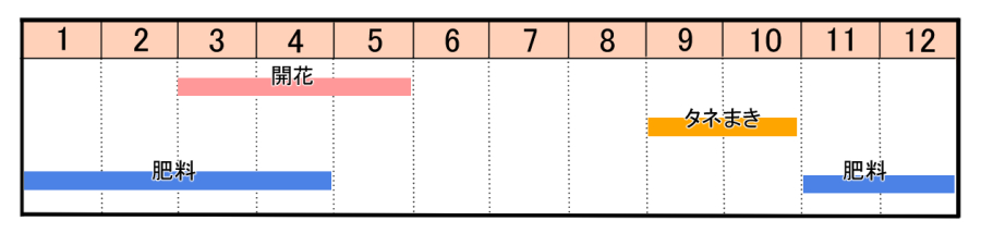 栽培カレンダー