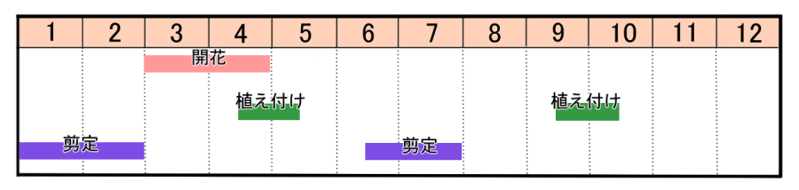 栽培カレンダー