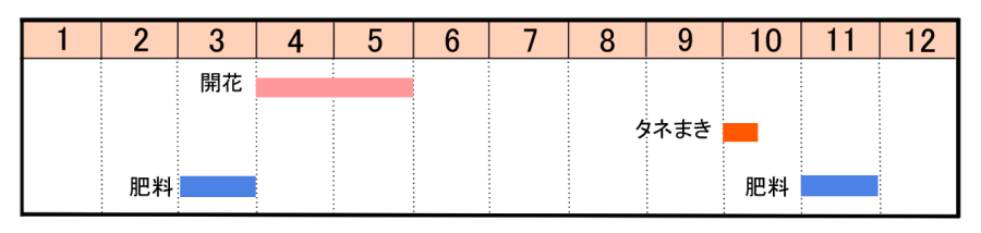栽培カレンダー