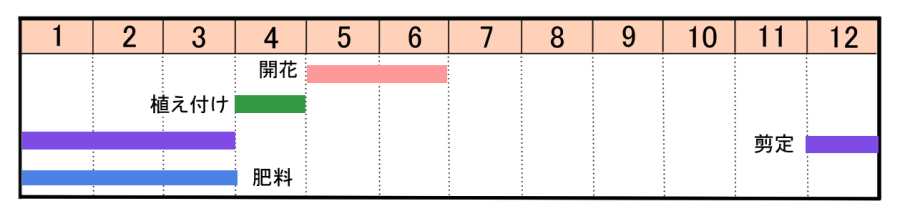 栽培カレンダー
