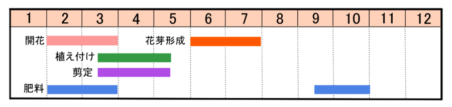 栽培カレンダー