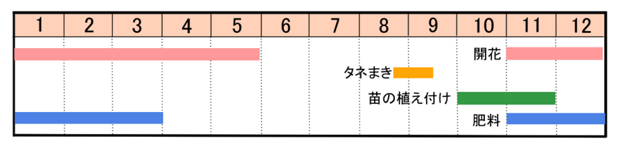 栽培カレンダー